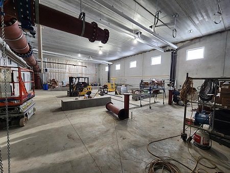 Inside of Anoka water treatment plant