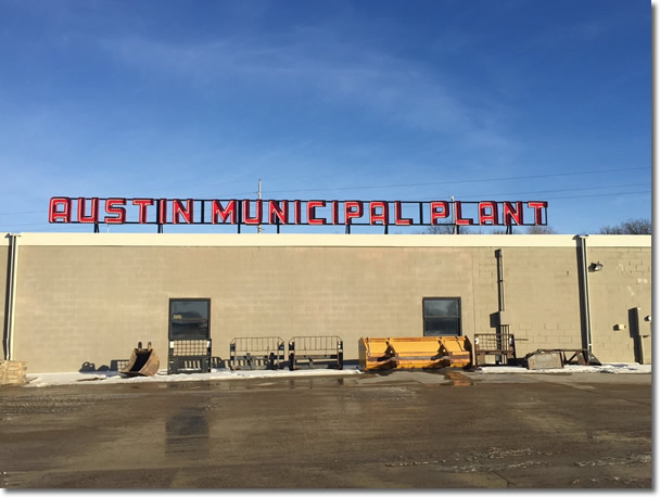 Old sign on new building