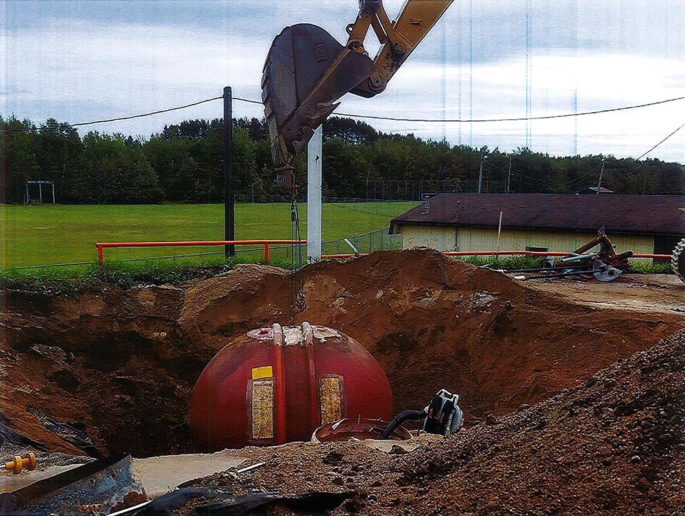 Tank removal in Bovey