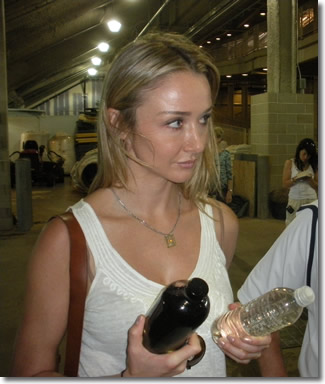 Alexandra Cousteau touring Target Field