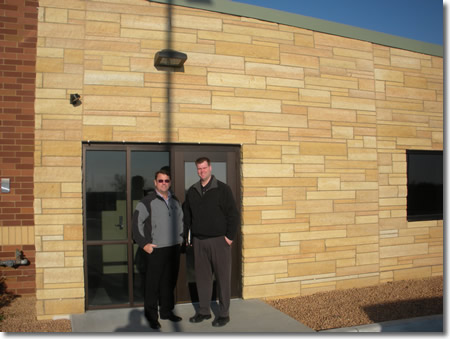 Pete Moulton and Kris Swanson at the Broadway Avenue Plant