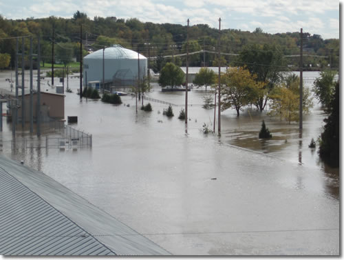 Owatonna flood in September 2010