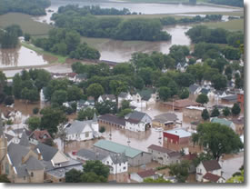 Rushford under water