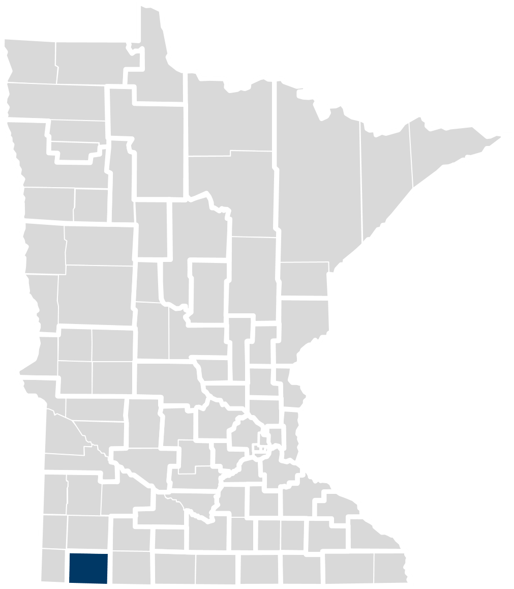 Map of this community health board's location in Minnesota