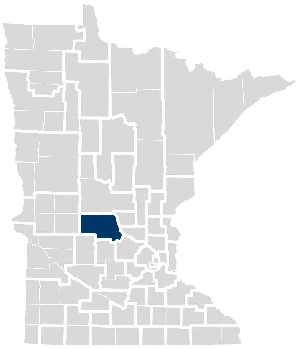 Map of this community health board's location in Minnesota