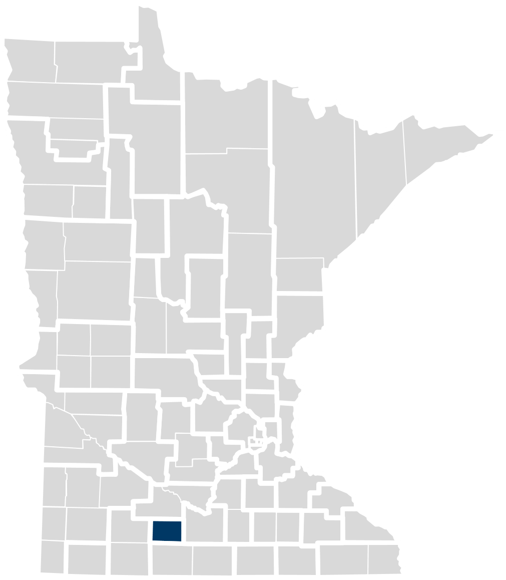 Map of this community health board's location in Minnesota