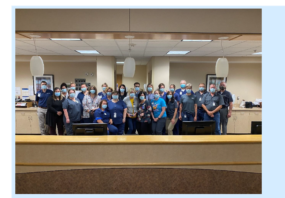 healthcare team with masks on